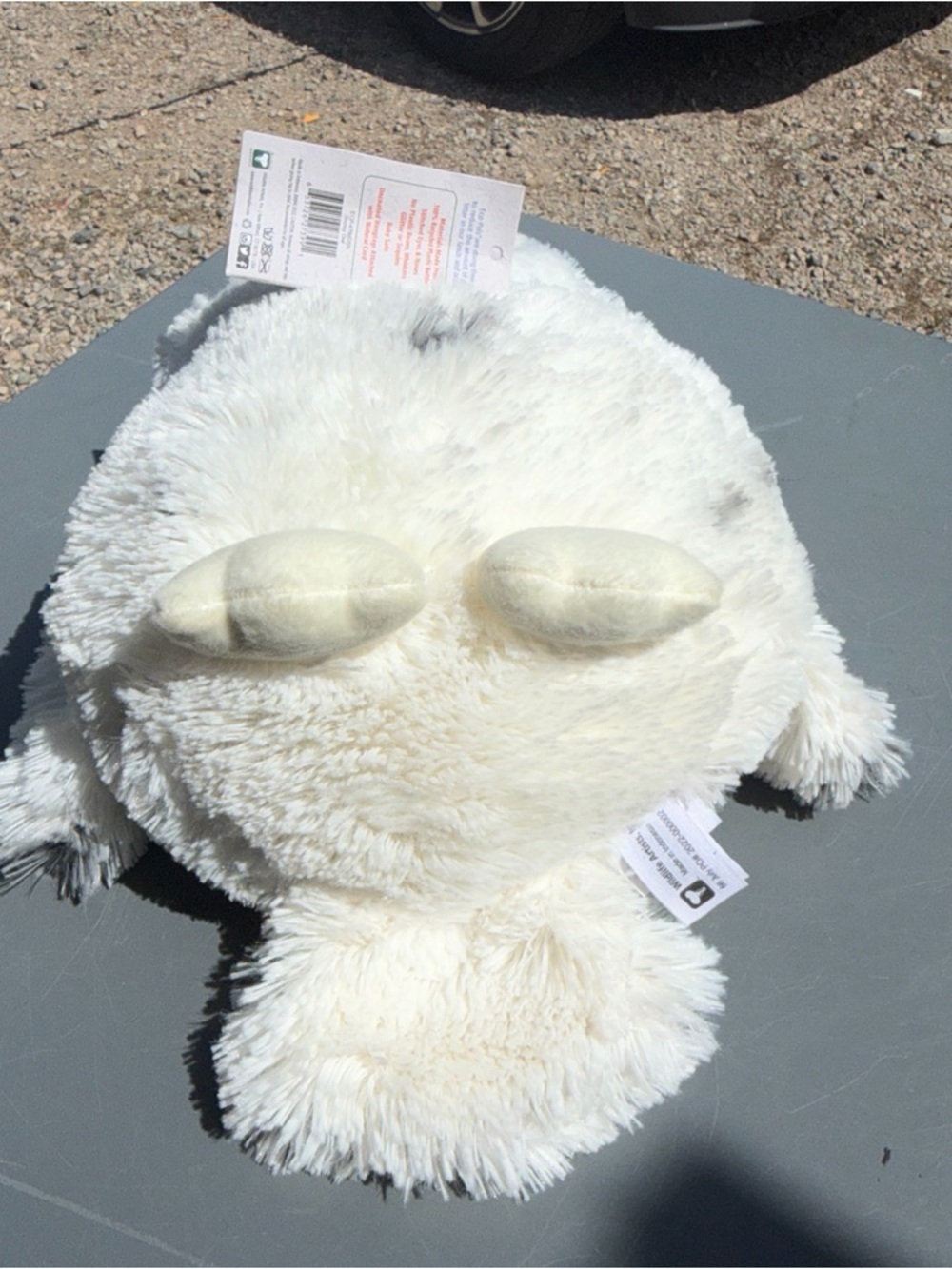 White Snowy Owl Plush Toy - Soft Eco-Friendly Stuffed Animal - Picture 7 of 8